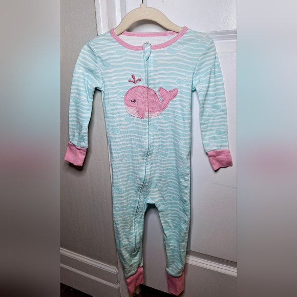 Kids Headquarters Adorable Whale Long Sleeve Onesie (2T) - Picture 1 of 5